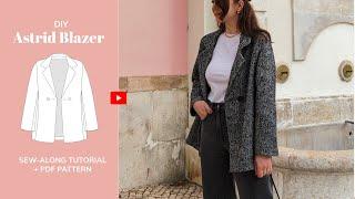 DIY Astrid Oversized Blazer Tutorial - tintofmintPATTERNS