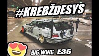 BIG WING e36 touring showcase. How to make a CHEAP front splitter
