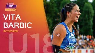 Interview: Vita Barbić  | European Athletics U18 Championships | Banska Bystrica 2024