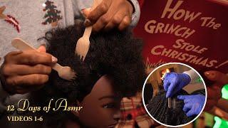 12 Days of ASMR  2 HOUR Compilation | Scalp Check, Scalp Massage, Nitpicking on Afro Hair & More