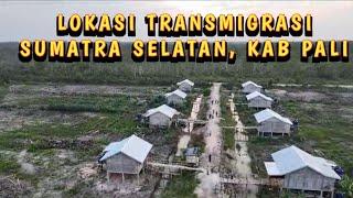 DI LIHAT DARI ATAS, LOKASI TRANSMIGRASI TEMPERAI SELATAN KAB PALI SUMATRA SELATAN