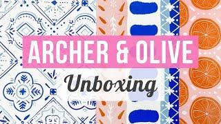 Archer and Olive Haul! Unboxing New Items + June 2022 Subscription Box - Pens, Stickers, Washi, Etc!