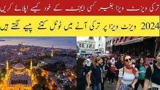 Turkey Visit Visa 2024 on Pakistani Passport | How to apply full process   Turkey Visa