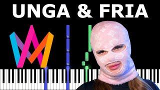 UNGA & FRIA - FRÖKEN SNUSK | Piano Tutorial