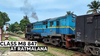 Sri Lanka Railways Class M8 847 hauling train 8741 to Moratuwa