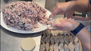 How to make Mushroom Black Fungus Water chestnut Dumplings  #Hong Kong Food #Dumplings #Wonton #ASMR