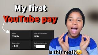 How much YouTube paid me in 1 week of monetization #seo