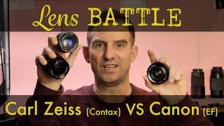 Are 35 yr old Carl Zeiss really that good? Testing Contax lenses out!