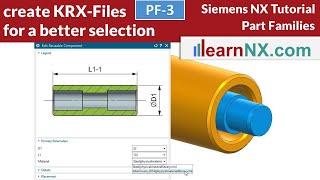 Siemens NX Tutorial | Complete Part Families with KRX (knowledge-enabled parts)