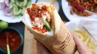 This Is The Most Delicious  Chicken Shawarma with 2 Sauces & Pita Bread Recipe