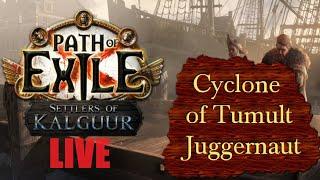 Cyclone of Tumult Juggernaut Delving for Fun - Path of Exile Settlers Kalguur PoE 3.25 - Live