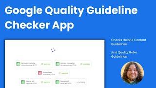 Google Quality Rater & Helpful Content Guideline Checker App