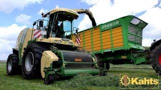 (Klassik Video) LU Kahts / Gras häckseln 2015 mit Krone BIG X 700 + Fendt, MF, John Deere, etc