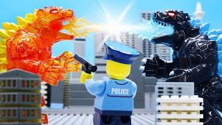 Heißes vs  kaltes Lego City im Krieg von Godzilla - Lego Stop Motion Animation