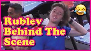 Andrey Rublev Behind the Scene at AO2023 丨Funny Moments 