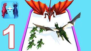 Merge Master - Dinosaur Fusion - Walkthrough Gameplay Part 1 - INTRO (iOS Android)!