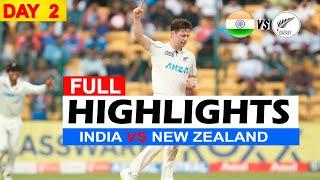 2ND TEST DAY 2 | INDIA VS NEW ZEALAND 2ND TEST DAY 2 MATCH HIGHLIGHTS | NEW ZEALAND Tour Of INDIA