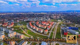 Rzeszów - wiosenne panoramy osiedla Przybyszówka (z perspektywy drona 4K DJI Mini 4 Pro)