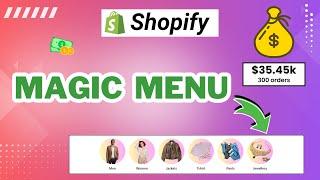 How to create a Magic Menu for shopify Store | Smooth Slide Menu | Design Dot Store