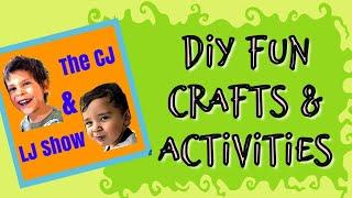 The CJ & LJ Show DIY Projects Collection #kidsactivityideas #diyslime #slime #playdough #kidscrafts