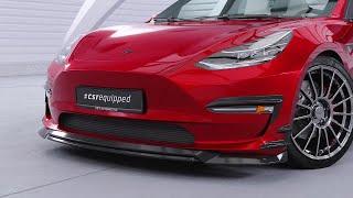 Front Splitter for Tesla Model 3ㅣCSL701ㅣ@csr-automotive