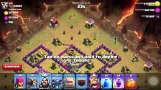 Go wipe attack Town hall 8 easy 4 stars 2 attacks Subscribe !