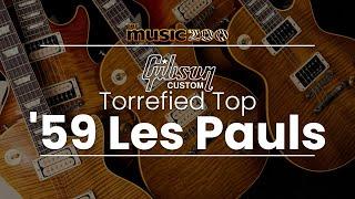 Gibson Custom Shop '59 Les Pauls with Torrefied Tops! They're back at The Music Zoo!