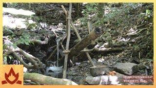 Primitive Technology: Water powered hammer (Monjolo)