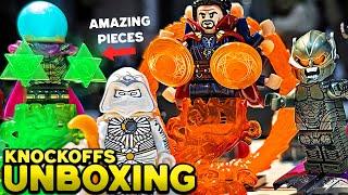 Opening NEW LEGO Marvel PHASE 4 Knockoff Minifigs!