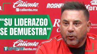 Antonio Mohamed SE RINDE ante Alexis Vega por su HAT-TRICK en la GOLEADA de Toluca sobre Necaxa