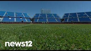 Exclusive look at field and stadium built for Cricket World Cup at Eisenhower Park on LI  | News 12