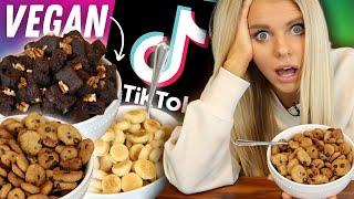 I Tried Making VIRAL TIKTOK CEREAL RECIPES (But Vegan!) | Are They Worth Making?!