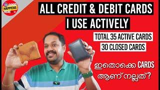 ഞാൻ ACTIVE USE ചെയ്യുന്ന CREDIT & DEBIT CARDS 2024 - TOTAL 60 CREDIT CARDS  ? ഇതൊക്കെ CARDS ആണ് ?