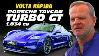 PORSCHE TAYCAN TURBO GT FAZ UM ABSURDO NA VOLTA RÁPIDA!! Rubinho acelera o elétrico de 1.034 cv!