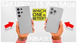 WHICH ONE!? Galaxy S24 Ultra vs iPhone 15 Pro Max BRUTALLY HONEST