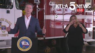 Coronavirus: Gov. Gavin Newsom addresses California's wildfire preparedness amid COVID-19