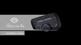 Harley-Davidson Cardo Freecom 4x Bluetooth Headset Installation Guide