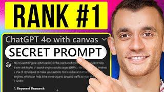 Rank #1 With This SECRET ChatGPT Canvas Prompt...