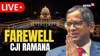 NV Ramana Live | NV Ramana Farewell | Ramana Retirement | NV Ramana Speech | CJI NV Ramana Today