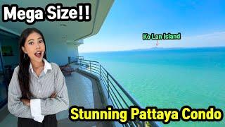 Just Amazing!!! I’ve NEVER Seen a Stunning Pattaya Seaview Condo with Such a Huge Balcony