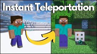 Minecraft: Simple Redstone Teleporter (Tutorial)