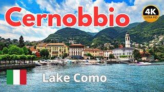 Cernobbio, Lake Como  4K Walking Tour - October 2024