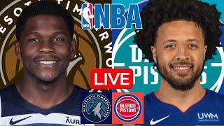 LIVE: MINNESOTA TIMBERWOLVES vs DETROIT PISTONS | NBA | PLAY BY PLAY | SCOREBOARD