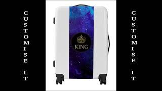 King and Crown Royal Emblem Suitcase