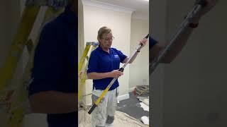 How to apply emulsion by brush and roller to coving and ceiling
