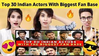 Reaction Team Reacts on Actors with highest fans following in india  | Actors with highest fan base