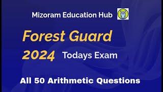 Today's  Forest Guard Maths Solution (2024)