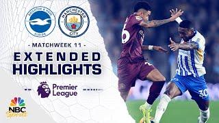 Brighton v. Manchester City | PREMIER LEAGUE HIGHLIGHTS | 11/9/2024 | NBC Sports