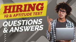 HOW TO PASS IQ & APTITUDE TEST FOR EMPLOYMENT - Questions and Answers with Solutions