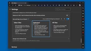 UPDATE Microsoft Edge's "Secure Network" free VPN has now been integrated into the Settings page